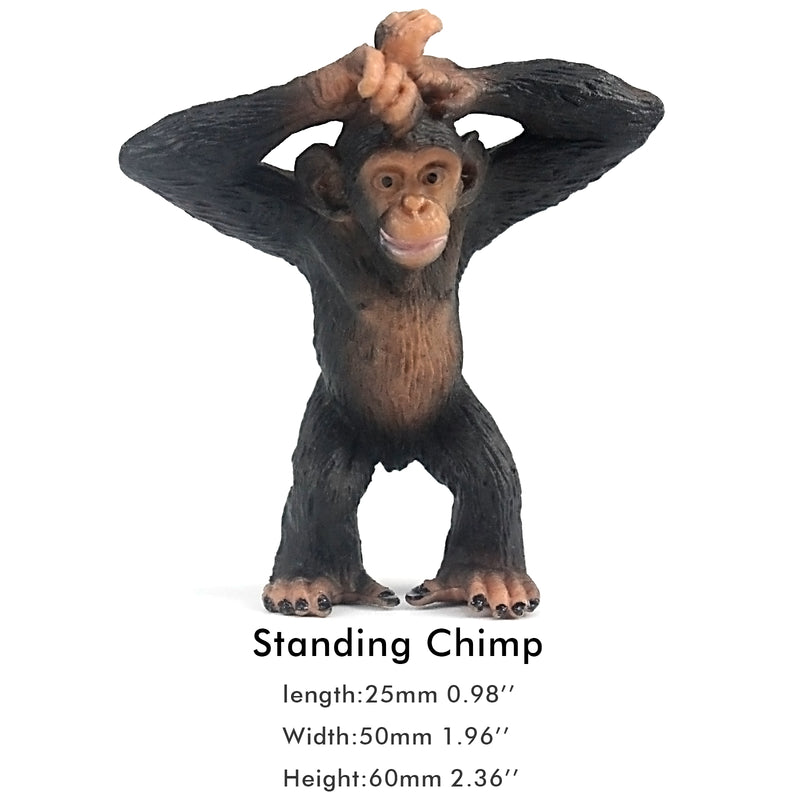 Standing Chimpanzee Figure Height 2.4-inch