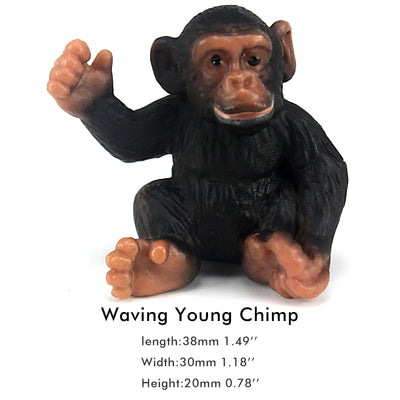 Young Chimpanzee Figure Height 1.4-inch