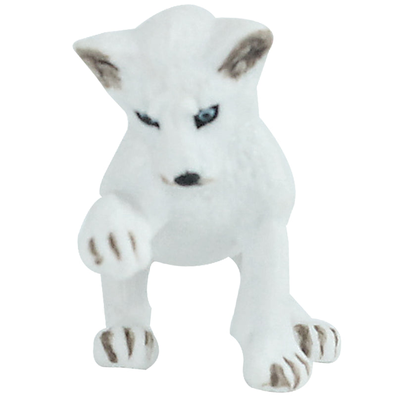 Playing White Lion Cub Figure Height 1.6-inch