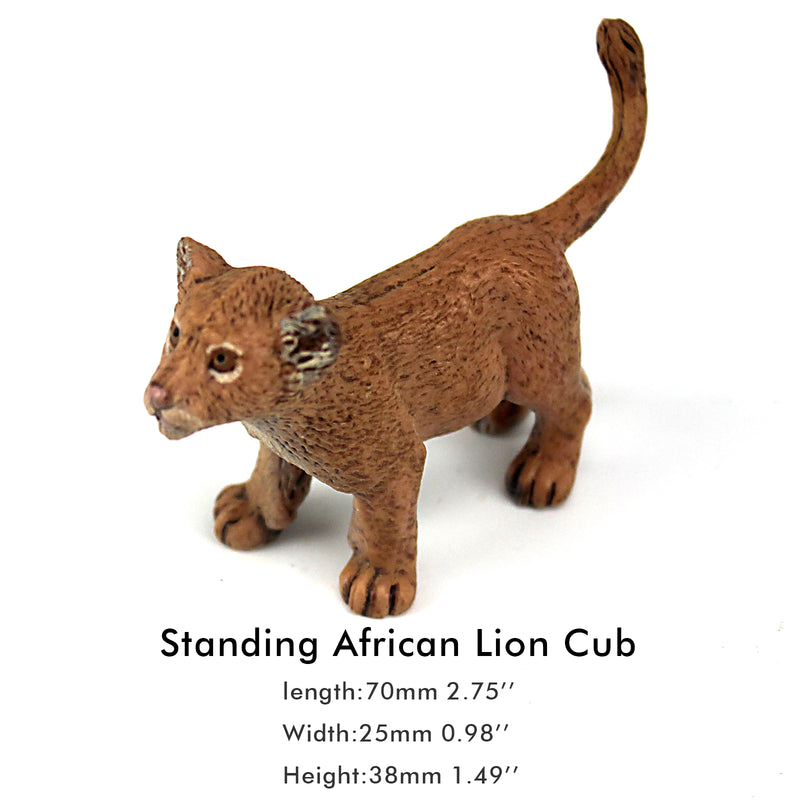 Standing Lion Cub Figure Height 1.6-inch