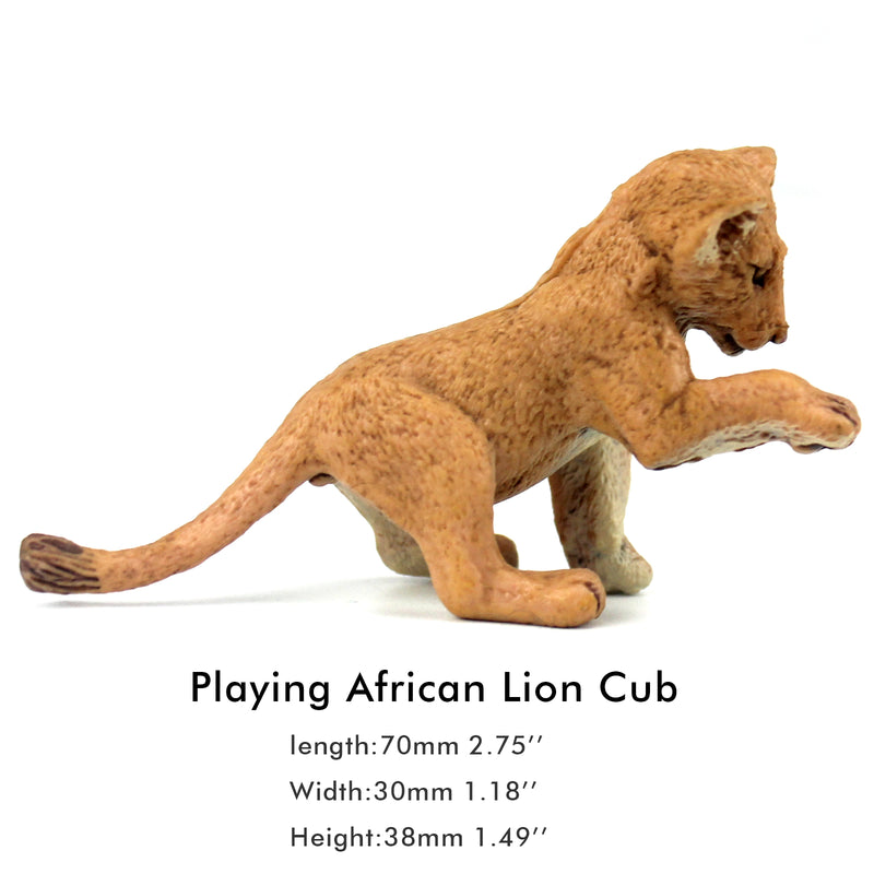 Playing Lion Cub Figure Height 1.8-inch