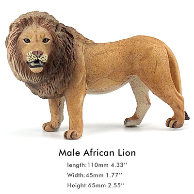 Male Africa Lion Figure Height 2.6-inch