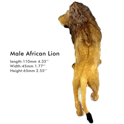 Male Africa Lion Figure Height 2.6-inch