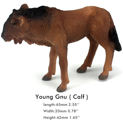 Young Wildebeest Figure Height 1.8-inch