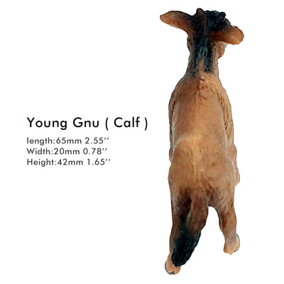 Young Wildebeest Figure Height 1.8-inch