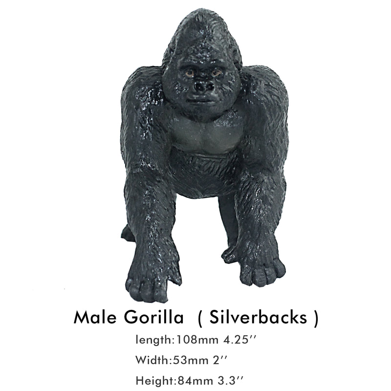Male Gorilla Silverbacks Figure Height 3.5-inch