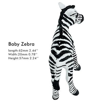 Baby Zebra Figure Height 2.4-inch