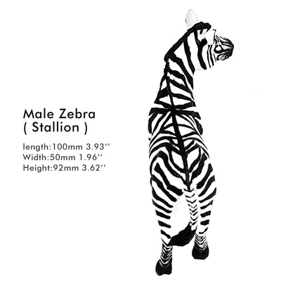 Male Zebra Stallion Figure Height 3.5-inch