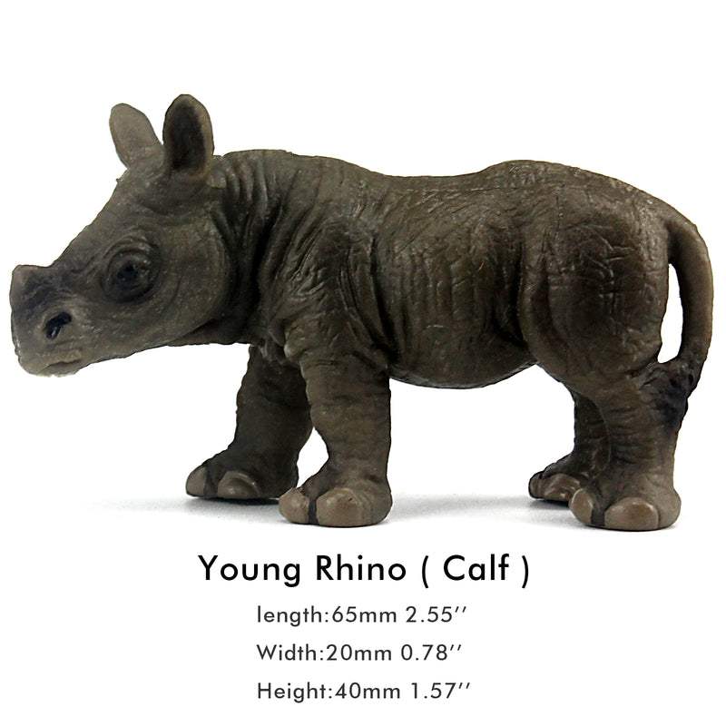 Young Rhino Figure Height 1.6-inch