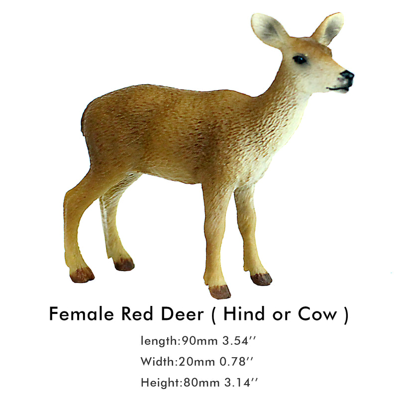 Female Red Deer Hind Figure Height 3.1-inch