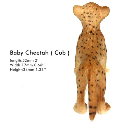 Baby Cheetah Cub Figure Height 1.6-inch