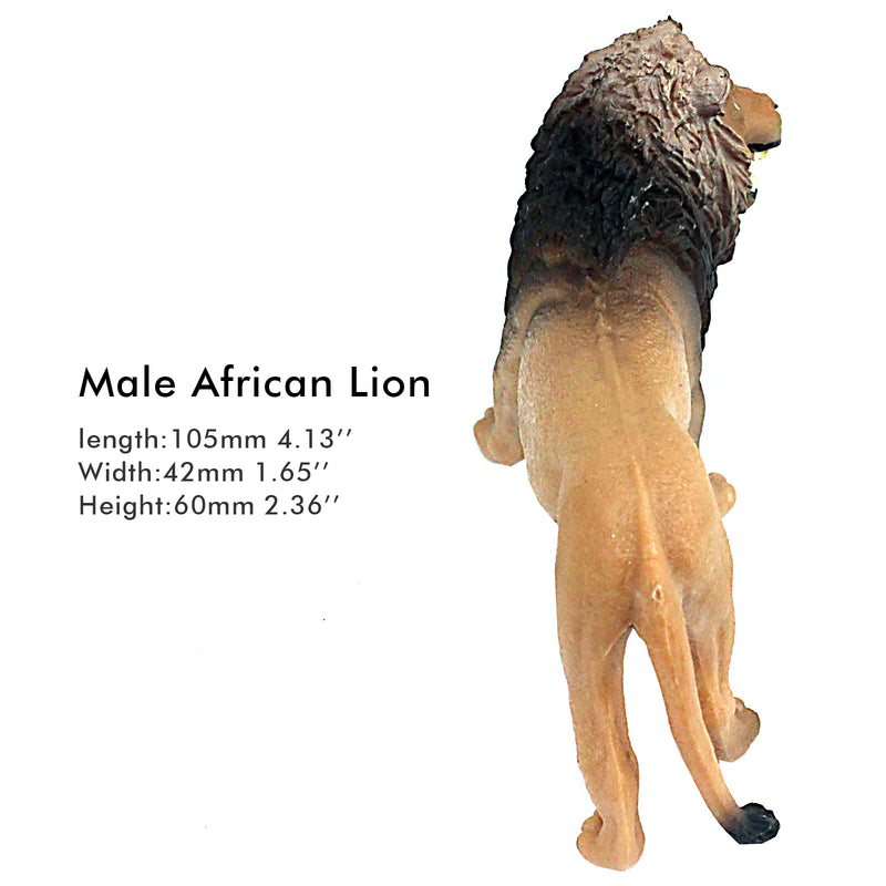 Male Lion Roaring Figure Height 2.8-inch