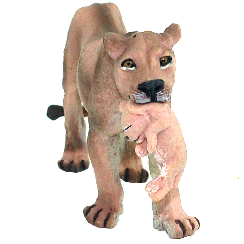 Lioness Carries Her Cub in Her Mouth Figure Height 2.5-inch