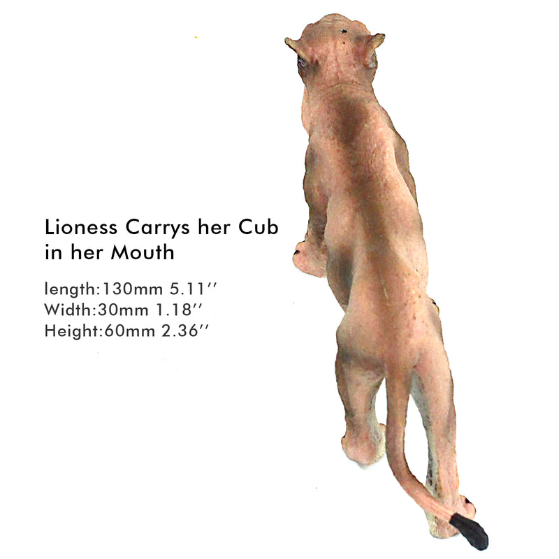 Lioness Carries Her Cub in Her Mouth Figure Height 2.5-inch