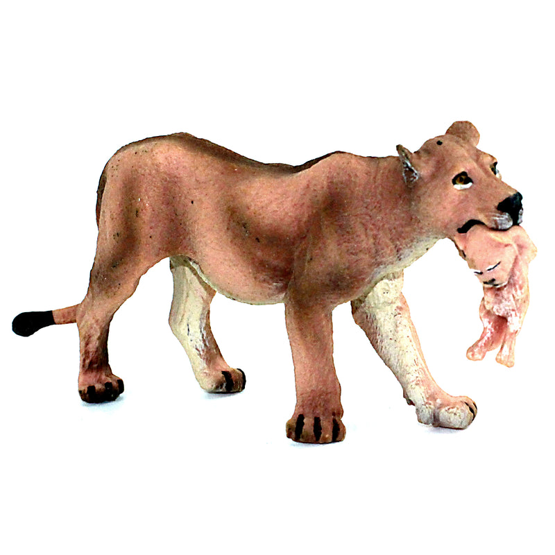 Lioness Carries Her Cub in Her Mouth Figure Height 2.5-inch