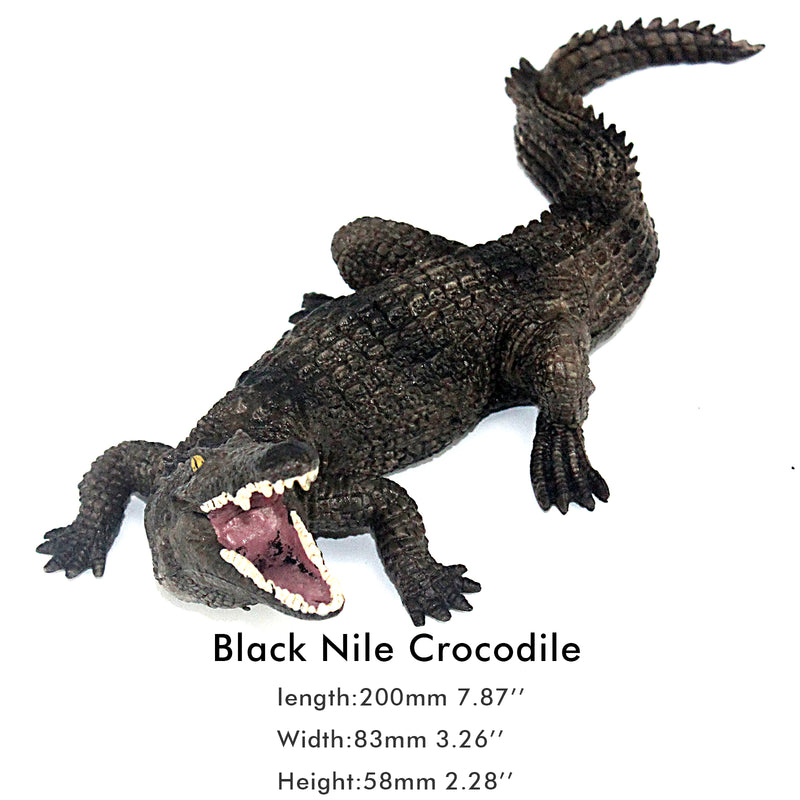 Black Nile Crocodile Figure Height 2.5-inch