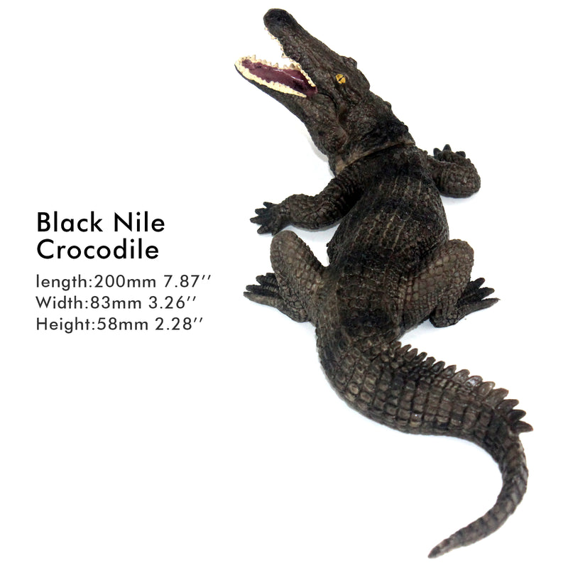 Black Nile Crocodile Figure Height 2.5-inch