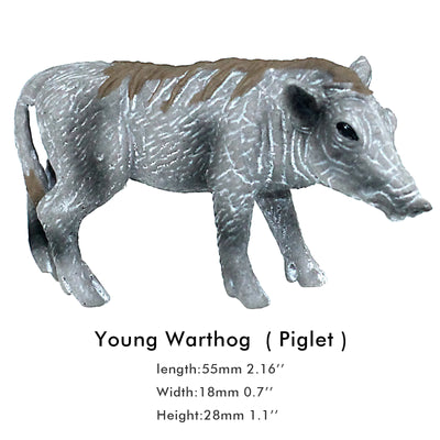 Young Warthog Piglet Figure Height 1.2-inch