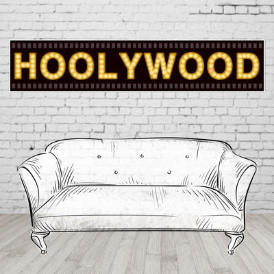 Hollywood Prepasted Filmstrip Movie Night Party Wall Mural 59.8x11.8inch