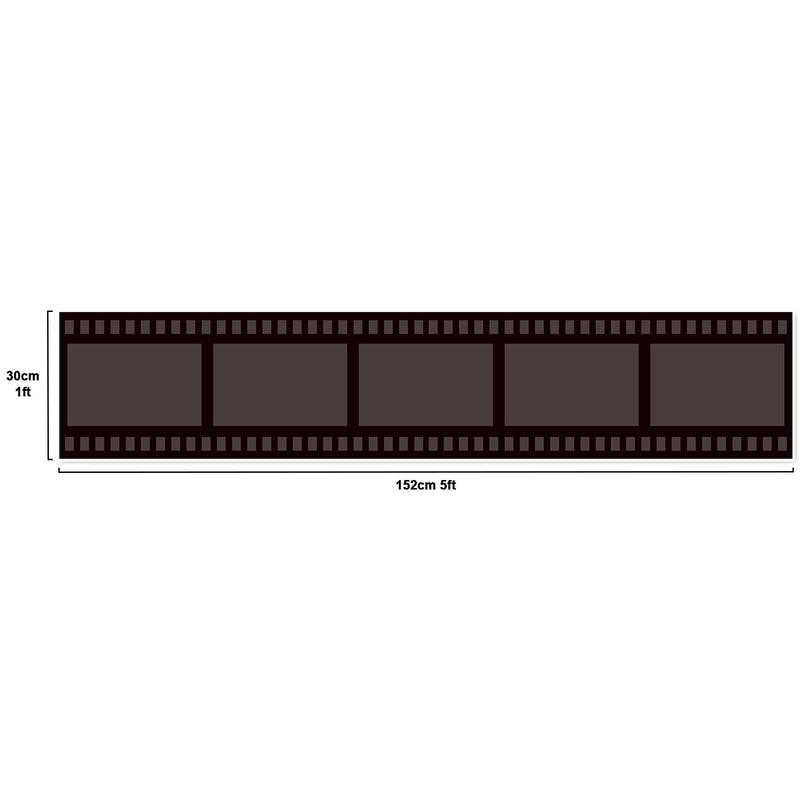 Blank DIY Prepasted Filmstrip Movie Night Party Wall Mural 59.8x11.8inch