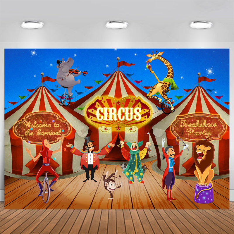 Carnival Circus Backdrop 5x7feet