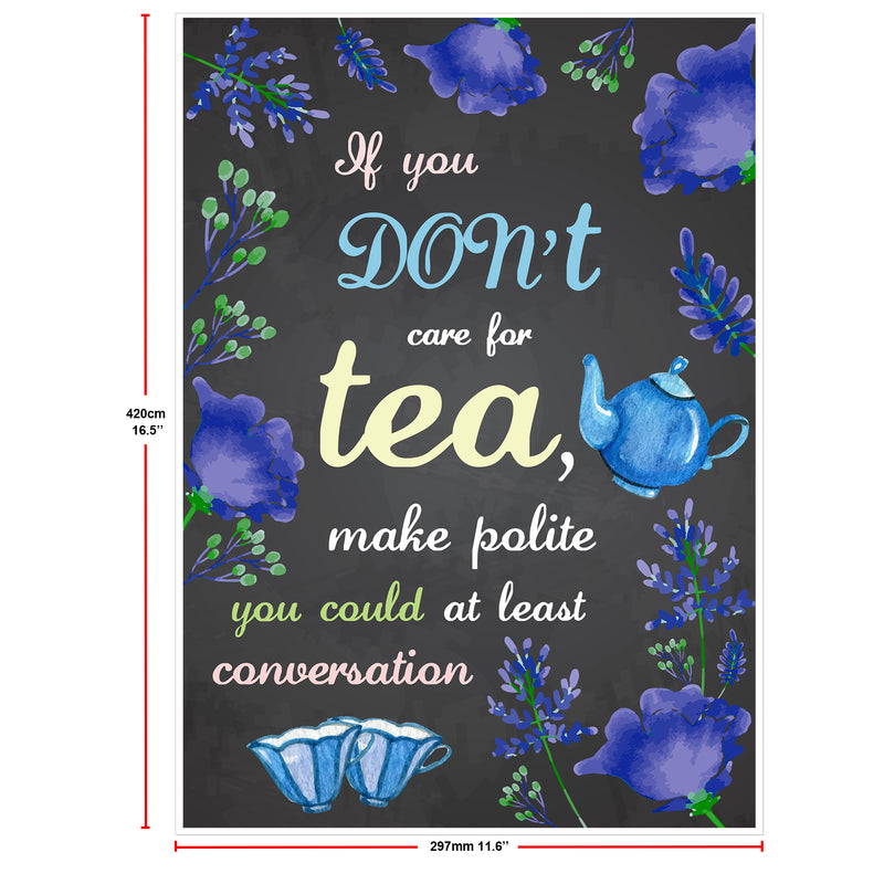 Wonderland Mad Tea Party Poster A3 16x12inch