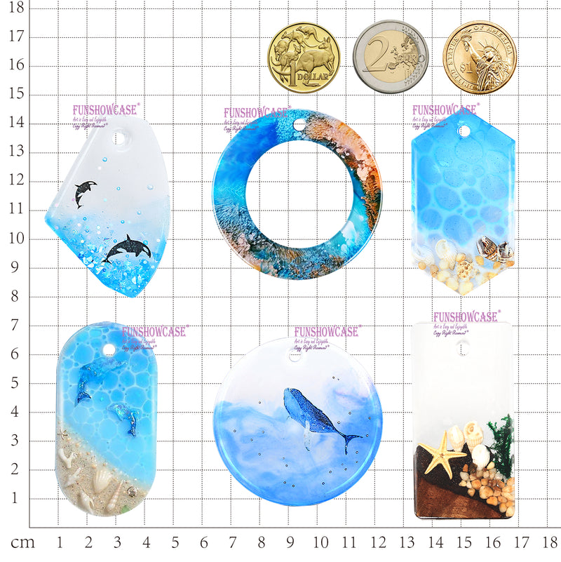 Pendant Resin Silicone Mold with Hole