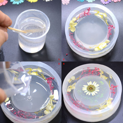 Ashtray Resin Silicone Mold 6.3inch Flower