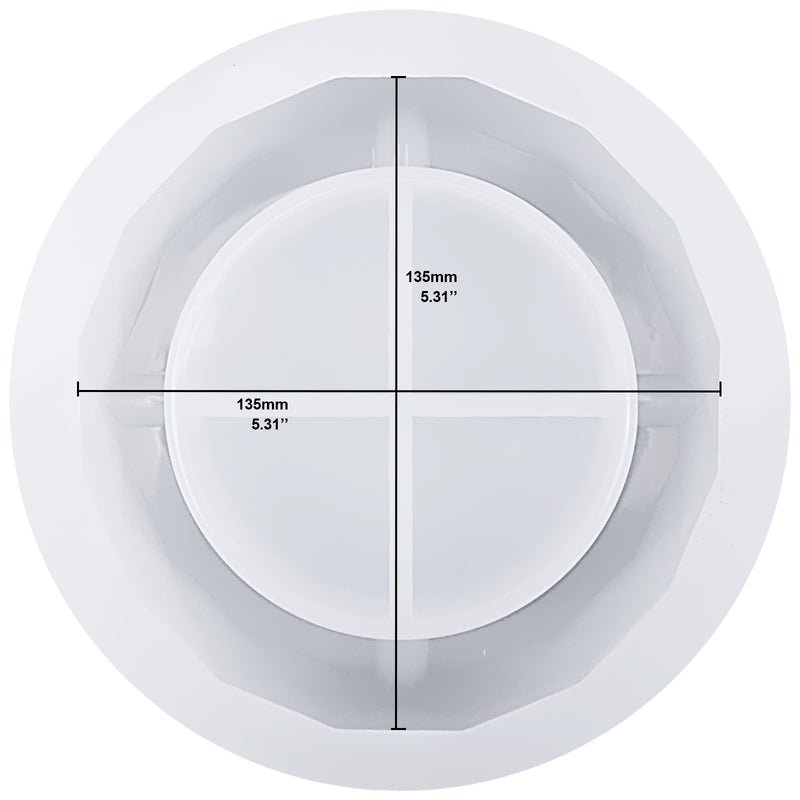 Ashtray Resin Silicone Mold 6.3inch Multi-facet