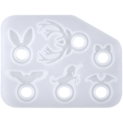 Kawaii Animal Stacking Ring Silicone Mold 18mm