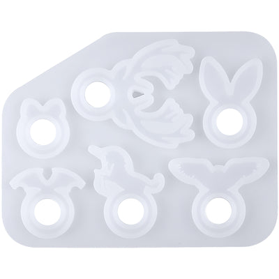 Kawaii Animal Stacking Ring Silicone Mold 18mm