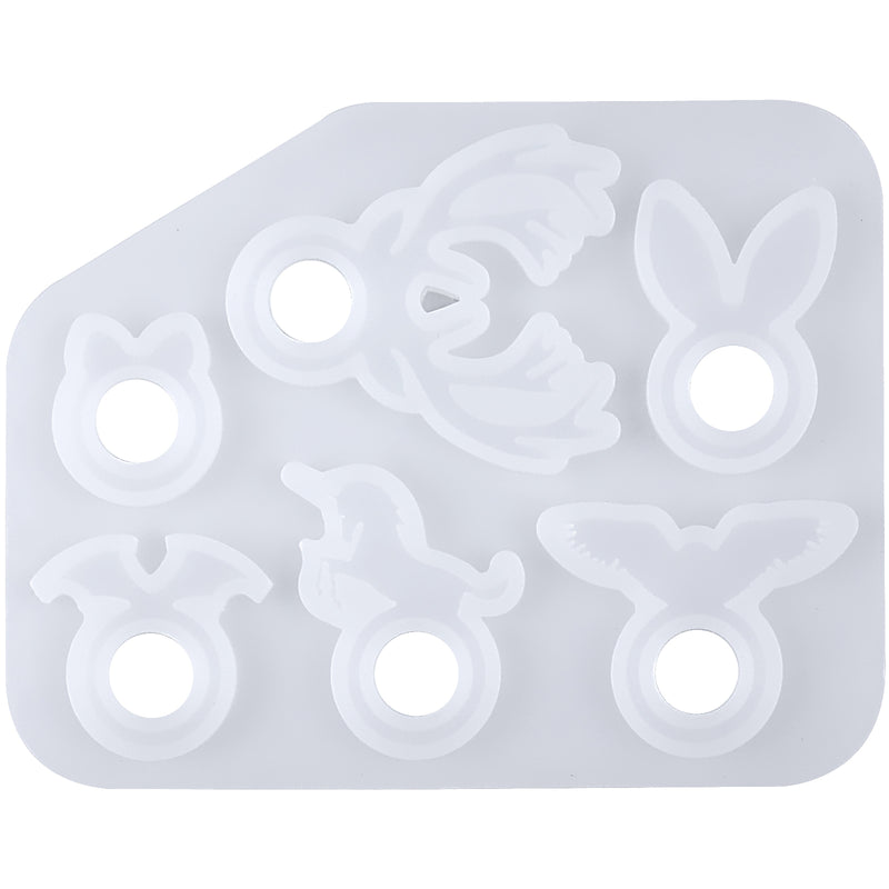 Kawaii Animal Stacking Ring Silicone Mold 18mm