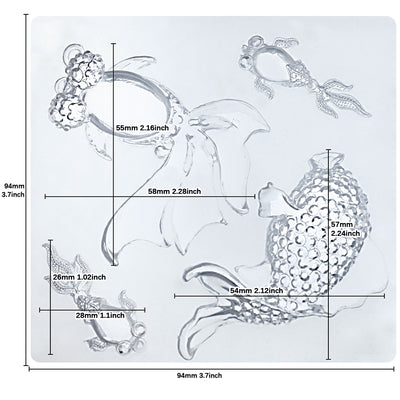 Crystal Goldfish Resin Silicone Mold