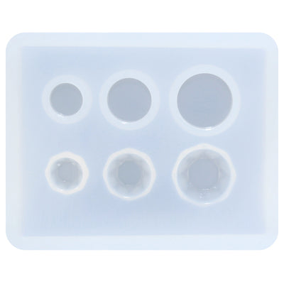 Flat Round Gems Resin Silicone Mold Mini