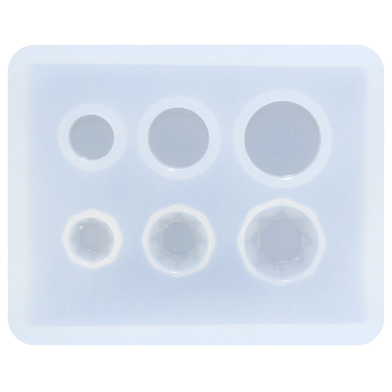 FUNSHOWCASE - Mini stampo in silicone semi-rotondo per biscotti, cioccolato, teacake fondente, caramelle, vassoio per glassa FUNSHOWCASE - Mini stampo in silicone semi-rotondo per biscotti, cioccolato, teacake fondente, caramelle, vassoio per glassa