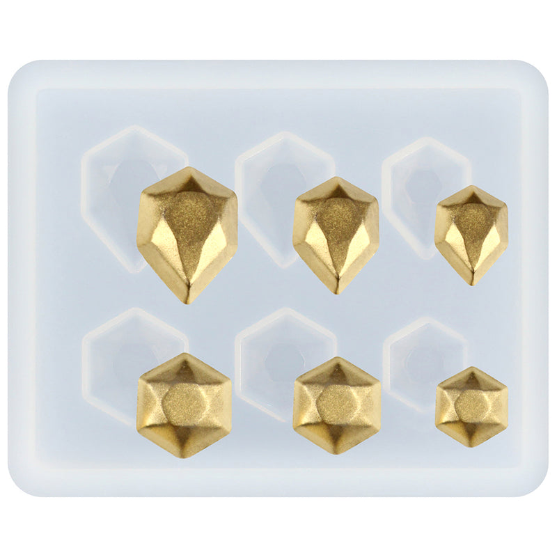 Hexagon Cut Diamond Resin Silicone Mold Mini