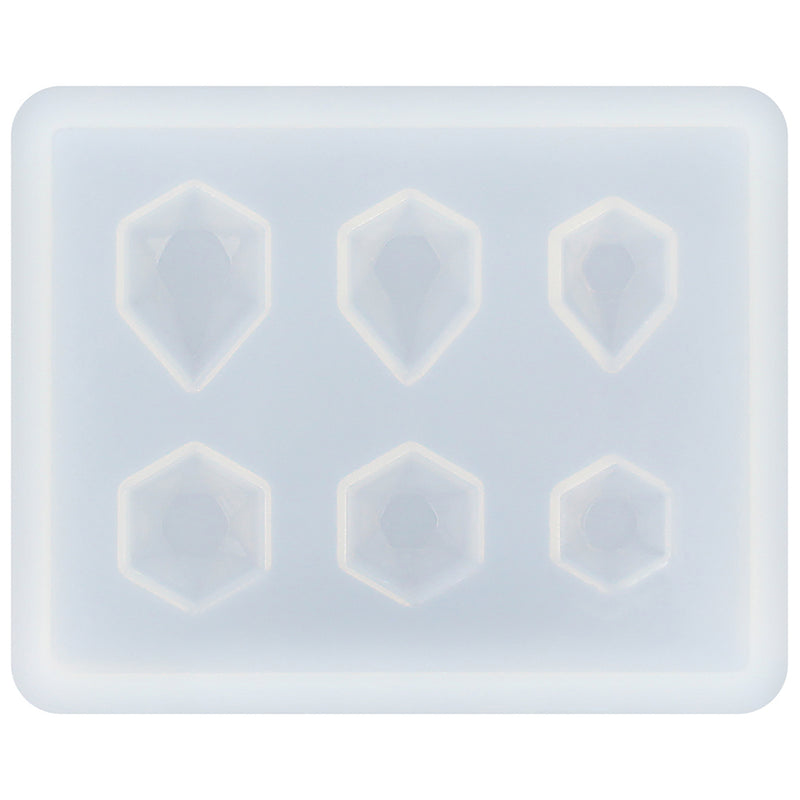 Hexagon Cut Diamond Resin Silicone Mold Mini