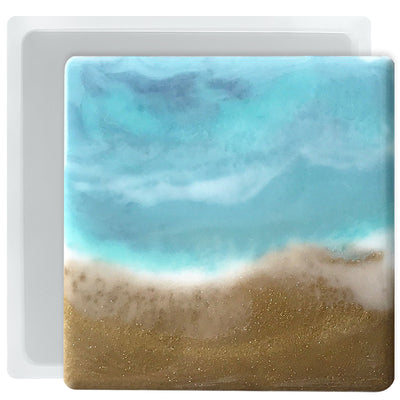 Square Coaster Resin Silicone Mold 4x4inch