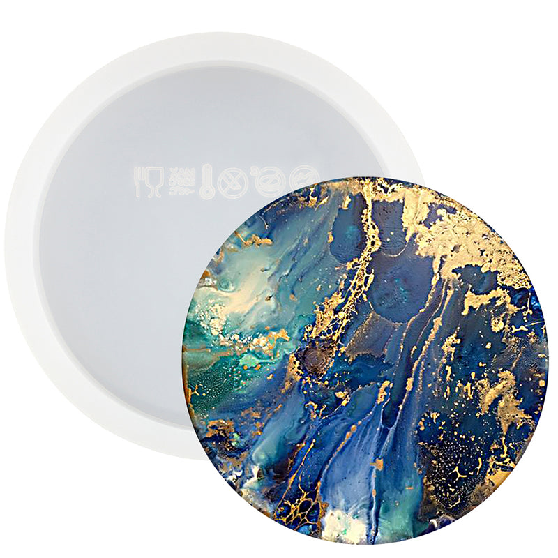 Circle Coaster Pendant Resin Epoxy Silicone Mold 1.3inch