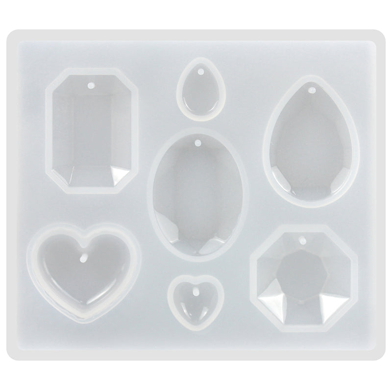 Diamond with Hole Resin Silicone Mold Mini