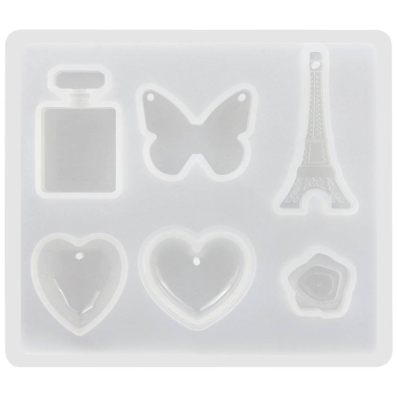 Jewelry Parts with Holes Resin Silicone Mold-Mini, French Style