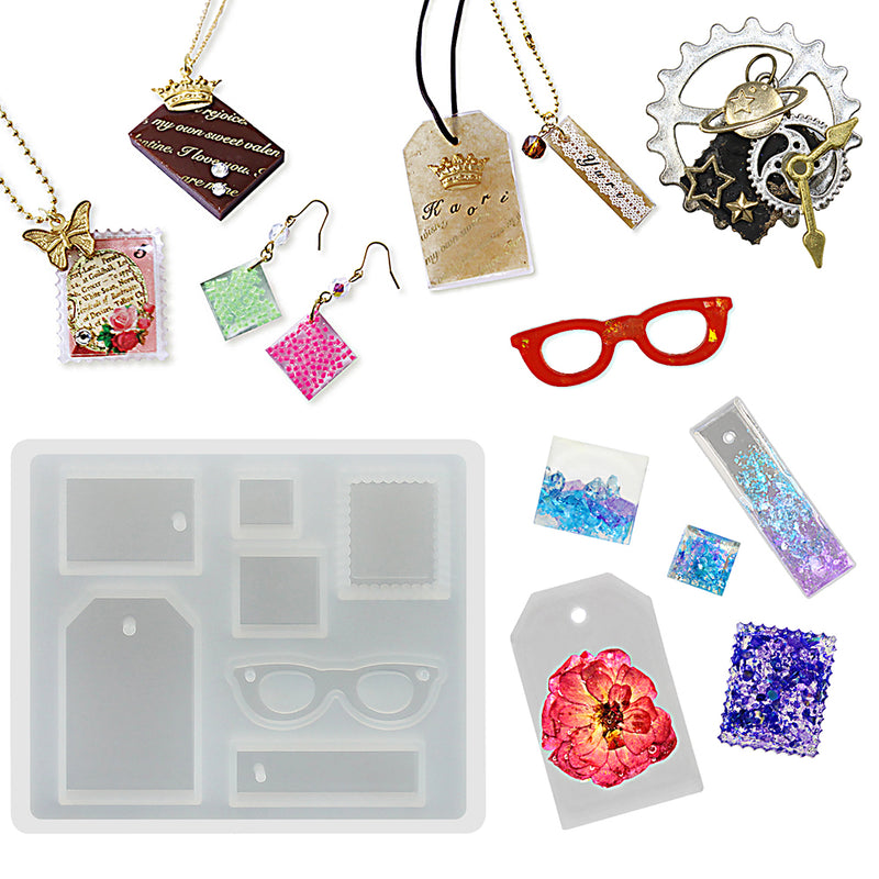 Tag and Keychain Charms Resin Silicone Mold Mini