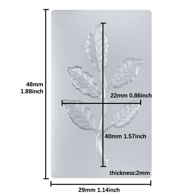 Twig Tree Branch with Leaf Resin Silicone Mold