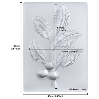 Twig Tree Branch with Leaves and Fruits Resin Epoxy Silicone Mold