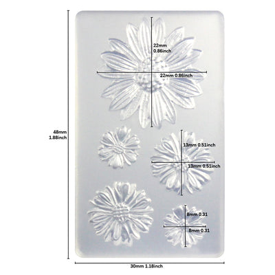 Sunflower Silicone Mold for UV Resin Jewelry Casting