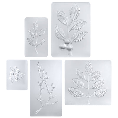 Cherry Tree Branch with Leaf and Fruit Resin Silicone Molds 5-Count