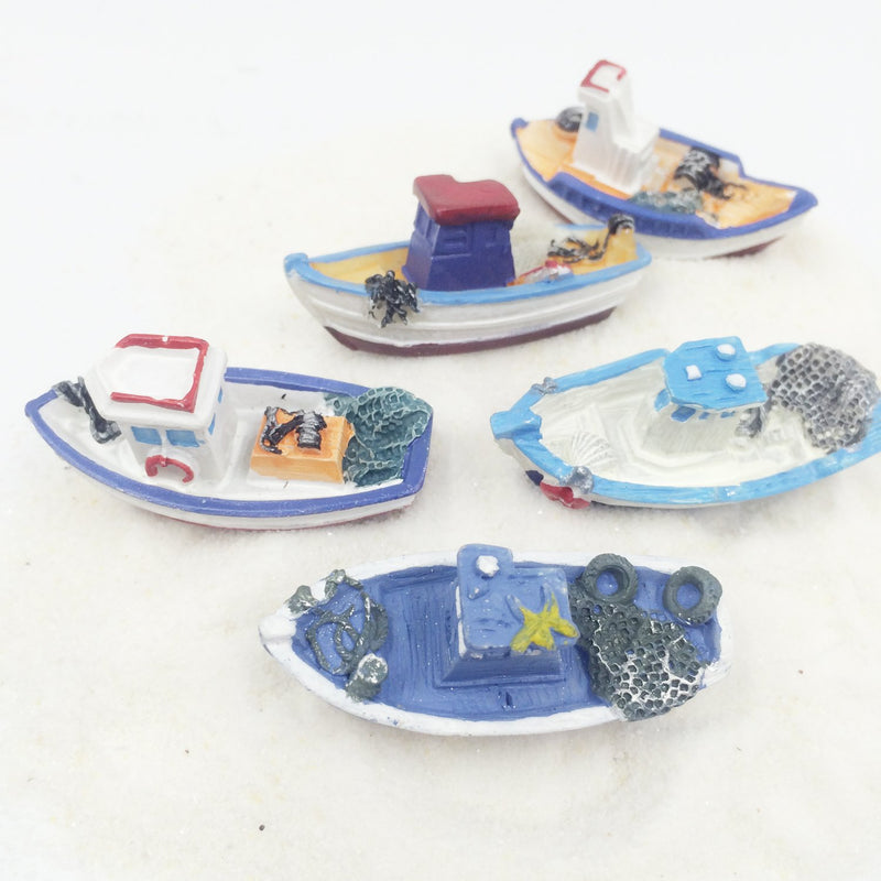 Retro Sea Fishing Boats 5-count