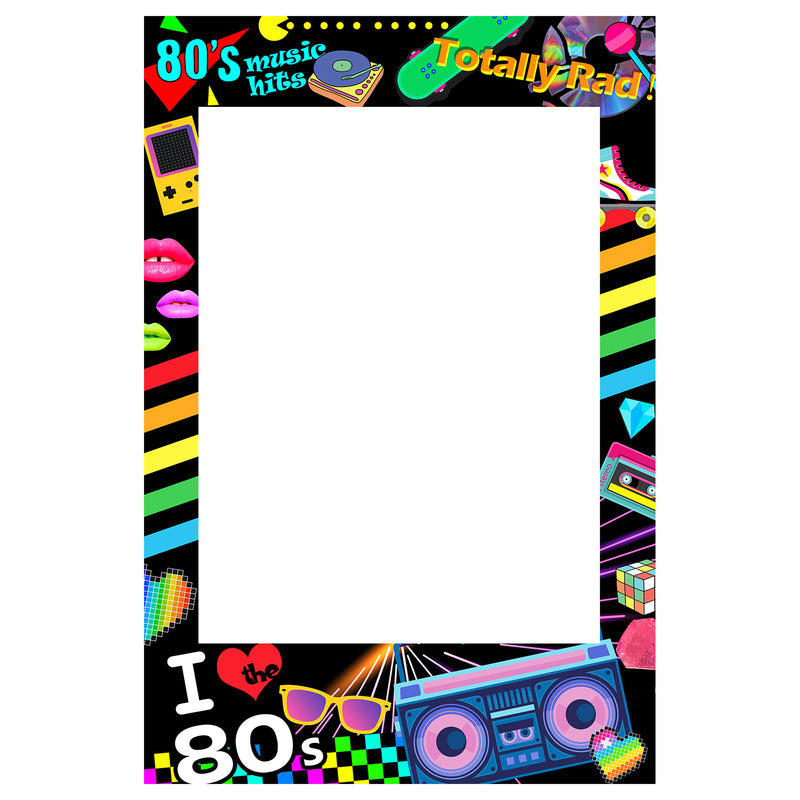I love 80s Photo Booth Frame - 80&