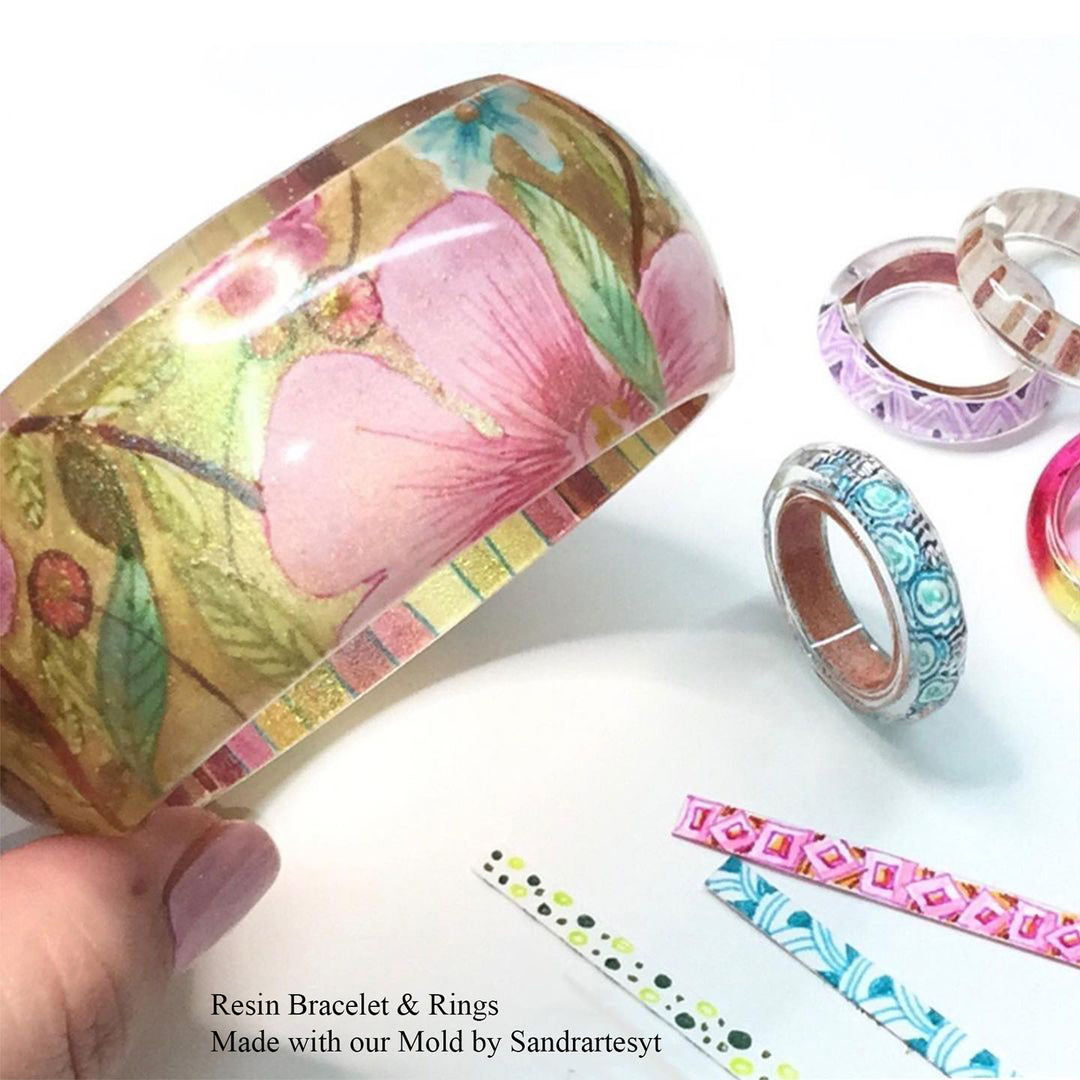 Bracelet and Ring Resin Jewelry Molds Larger Sizes Set 19 Kits FUNSHOWCASE