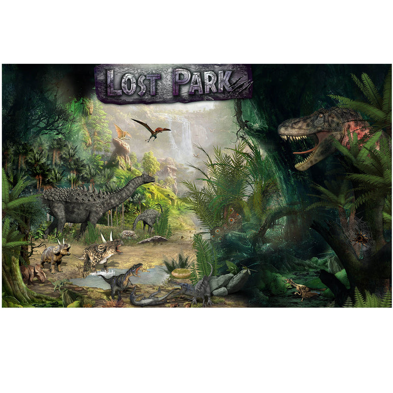 Dino Lost Park Dinosaur Backdrop 8x5 feet